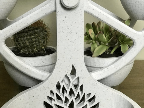 Impressão 3D - Suporte para Plantas Roda Gigante & Vaso de Cactos