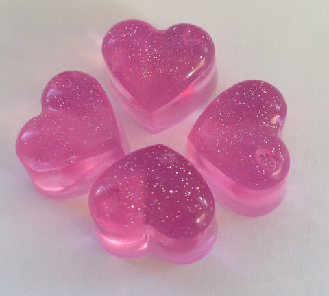Sabonete - Mini Corações com Glitter