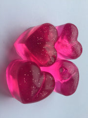 Sabonete - Mini Corações com Glitter